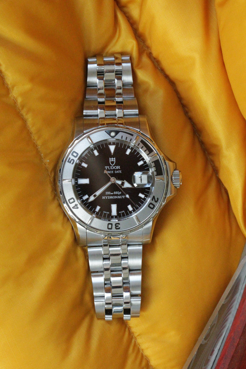 Tudor Hydronaut 89190P black dial watch mayfairwatch