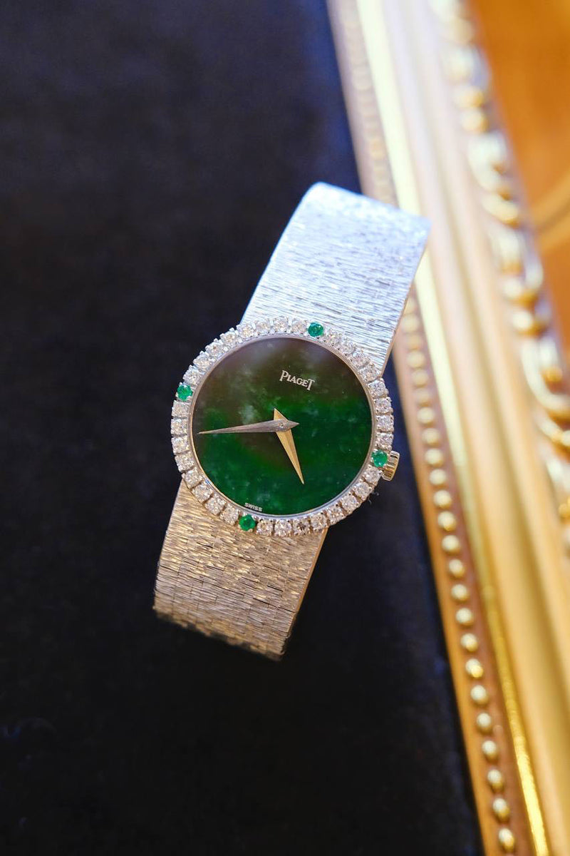 Piaget Lady s Jade dial diamond cocktail watch mayfairwatch