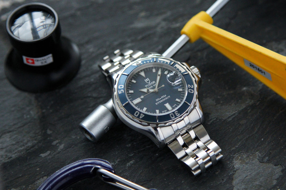 Tudor Hydronaut 89190P blue dial watch – mayfairwatch
