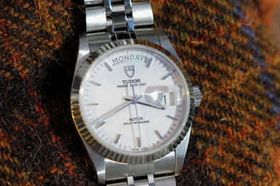 Tudor Date-Day White Dial Watch