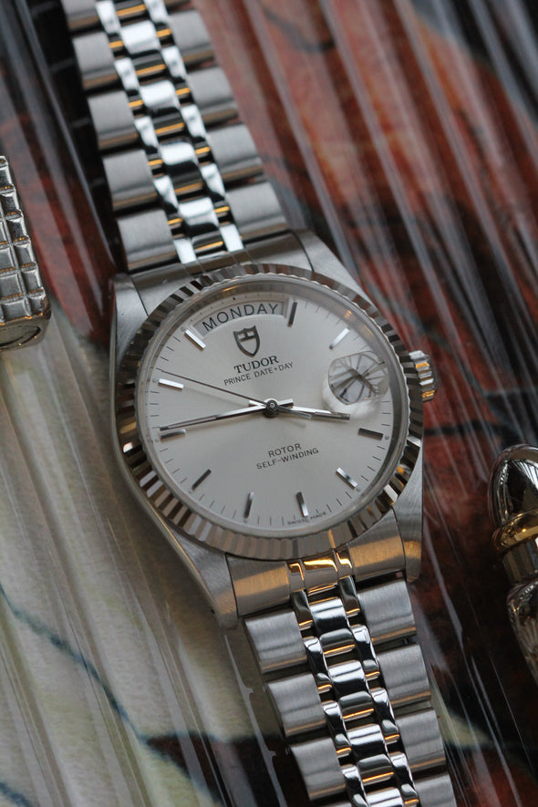 Tudor Prince Date-Day 76214 sunburst dial watch Full-Set