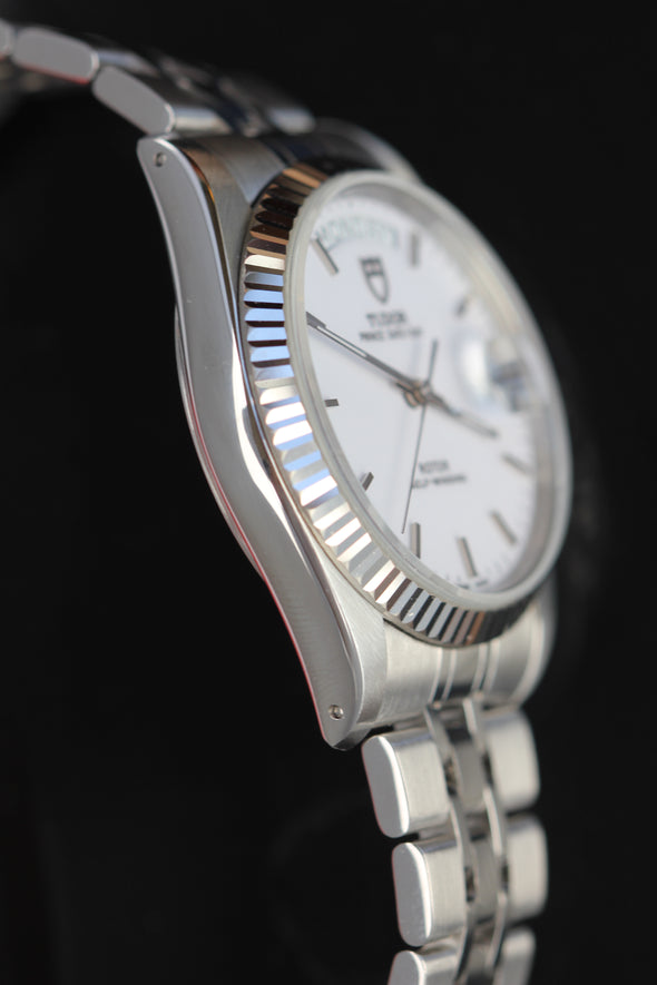 Tudor Prince Date-Day 76214 White Dial Watch