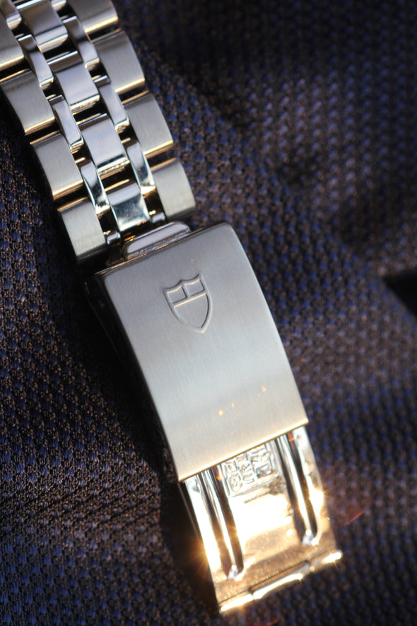 Tudor Prince Date-Day 76200 Silver Sunburst dial Watch