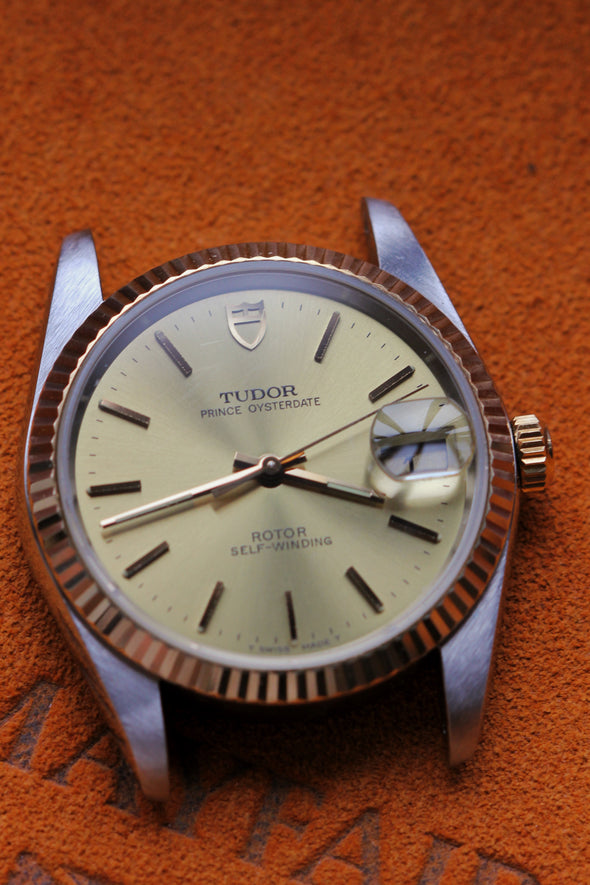 Tudor Vintage Oyster Date Champagne Dial Watch