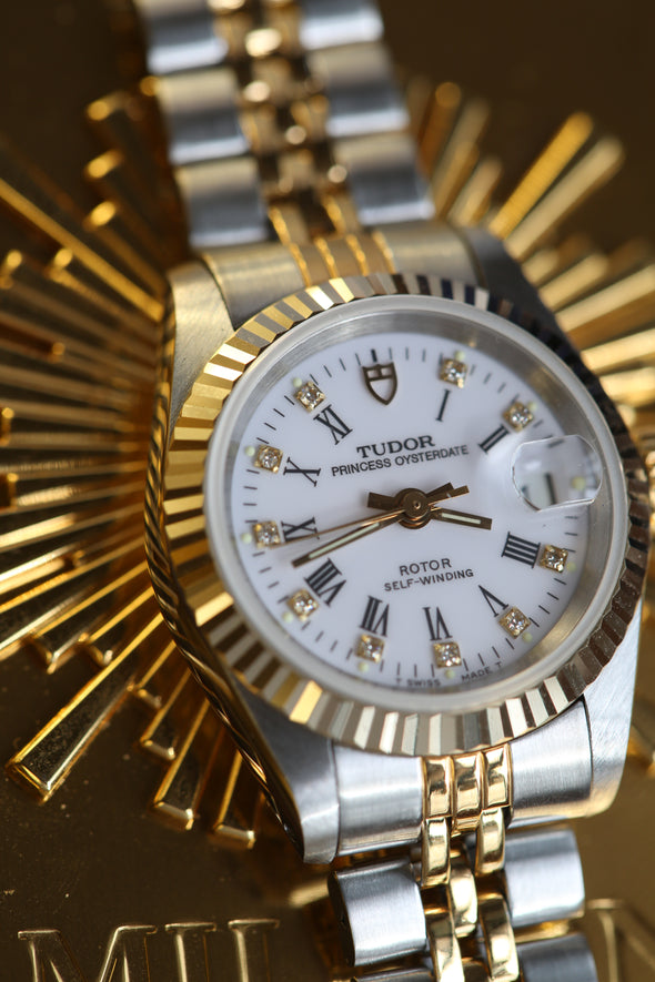 Tudor Princess White Roman Dial Watch Full-Set