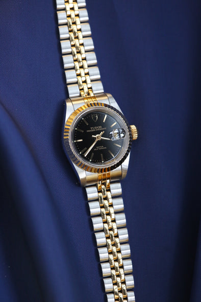 Tudor Princess OysterDate Black Dial Watch