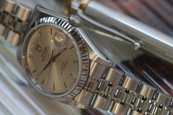 Tudor Prince Date-Day 76214 sunburst dial watch Full-Set