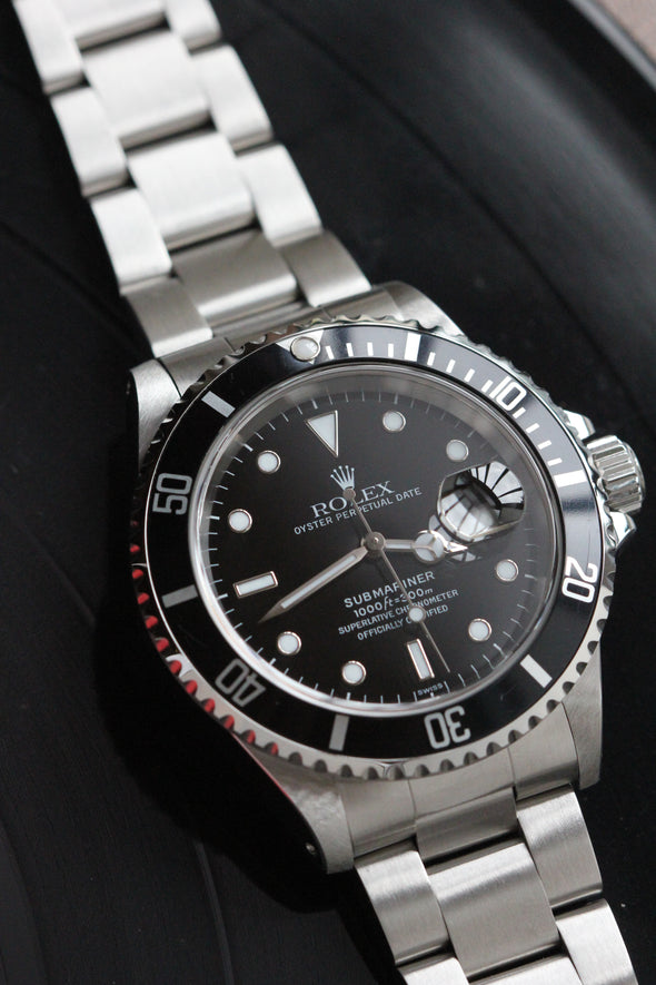 Rolex Submariner Date Black Dial Watch Ref: 16610