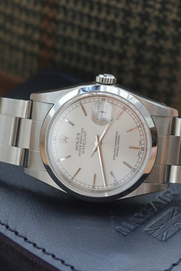 Rolex Datejust Silver Dial Watch Full-Set