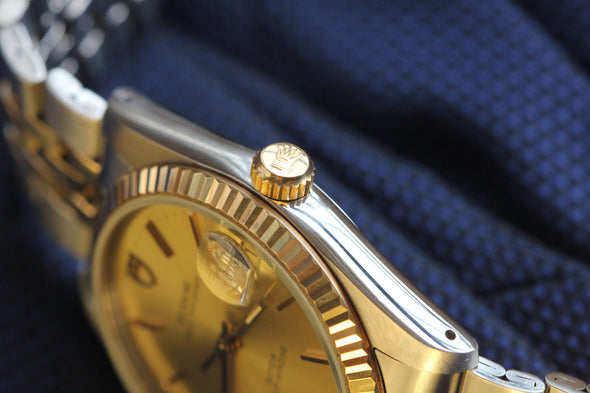 Tudor Vintage Oyster Date Champagne Dial Watch