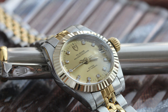 Tudor Princess OysterDate Diamonds Dial Watch Ref: 92513