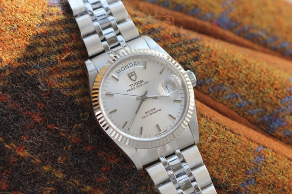 Tudor Prince Date-Day 76214 sunburst dial watch