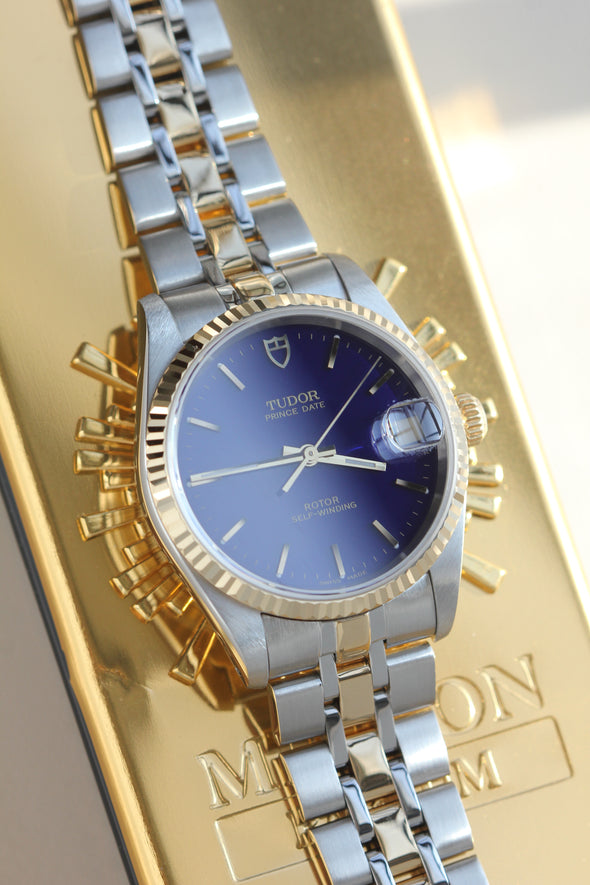 Tudor Prince Date Blue Dial Watch