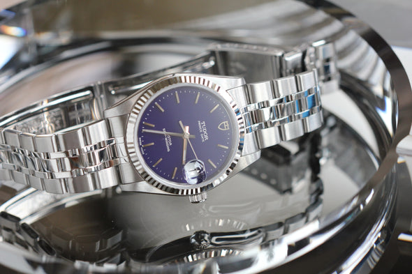 Tudor Prince Date 74034 Blue dial Watch