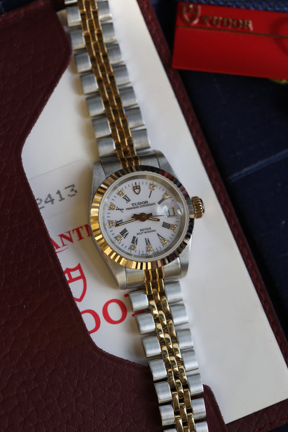 Tudor Princess White Roman Dial Watch Full-Set