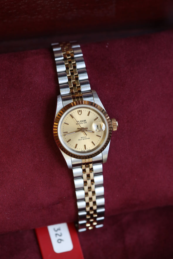 Tudor Princess Champagne Dial Watch Full-Set NOS