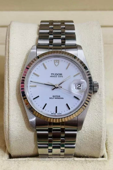 Tudor Prince Date 74034 White Dial Watch