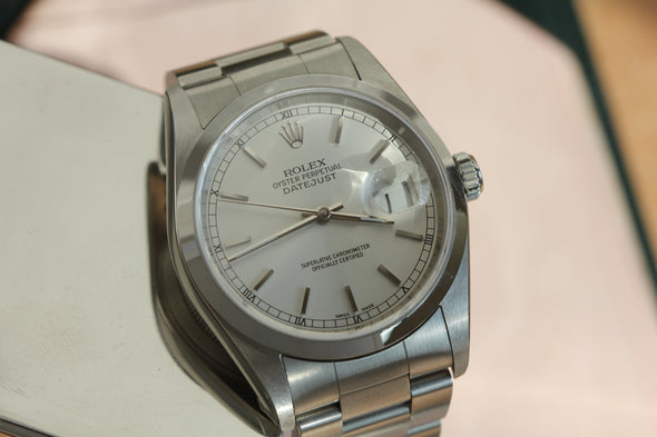 Rolex Datejust Silver Dial Watch Full-Set