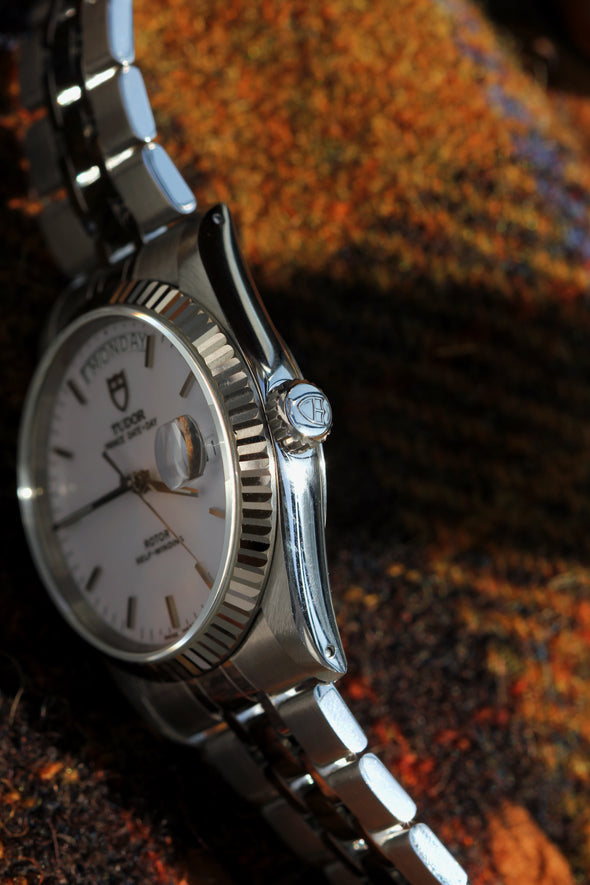 Tudor Prince Date-Day 76214 White Dial Watch