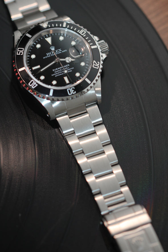 Rolex Submariner Date Black Dial Watch Ref: 16610