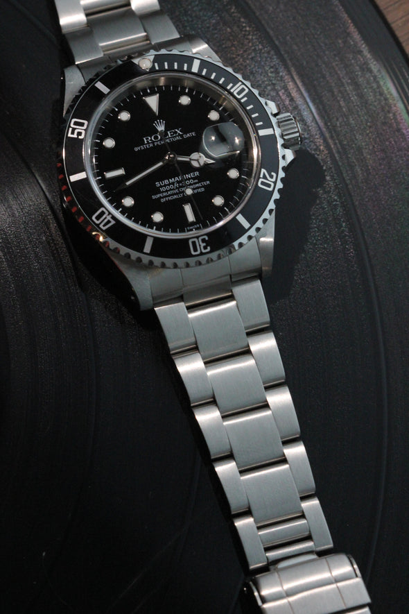 Rolex Submariner Date Black Dial Watch Ref: 16610