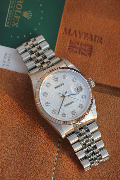 Rolex Datejust 36 Computer Diamonds Dial Ref: 16234