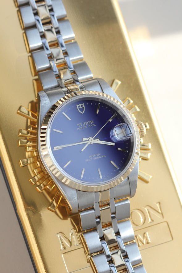 Tudor Prince Date Blue Dial Watch