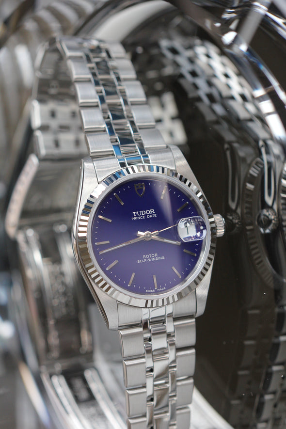 Tudor Prince Date 74034 Blue dial Watch