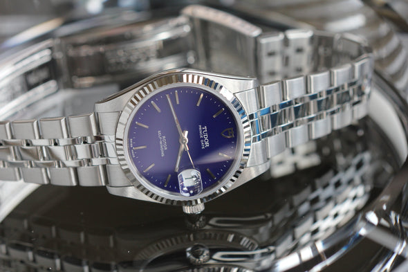 Tudor Prince Date 74034 Blue dial Watch