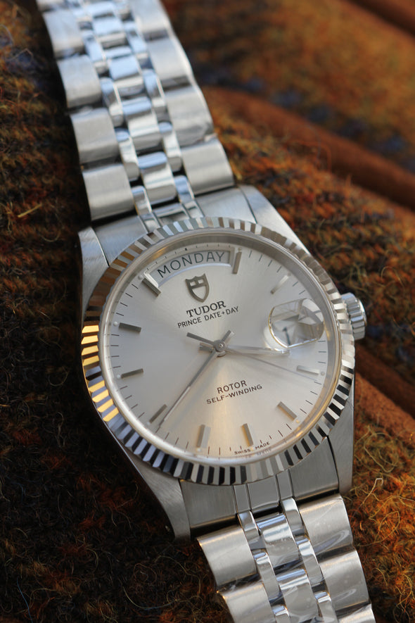 Tudor Prince Date-Day 76214 sunburst dial watch