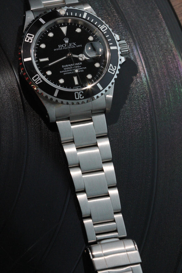 Rolex Submariner Date Black Dial Watch Ref: 16610