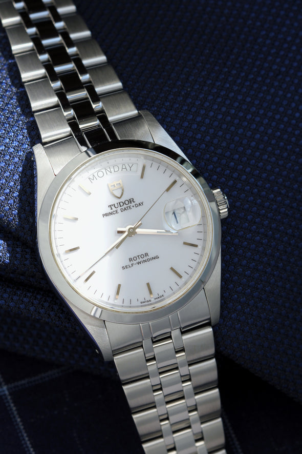 Tudor Prince Date-Day 76200 White Dial Watch