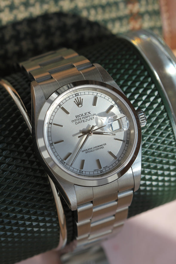 Rolex Datejust Silver Dial Watch Full-Set