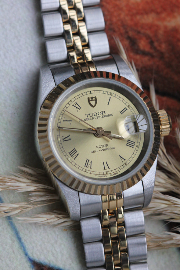 Tudor Princess  OysterDate Champagne Roman Dial Full-Set