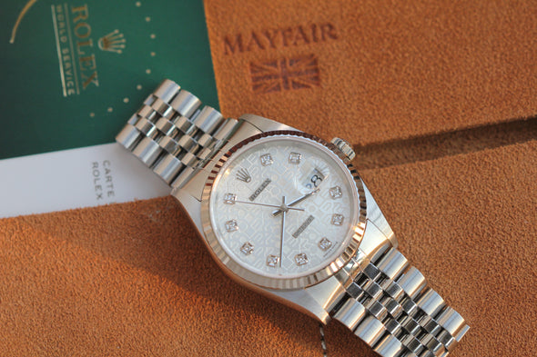 Rolex Datejust 36 Computer Diamonds Dial Ref: 16234