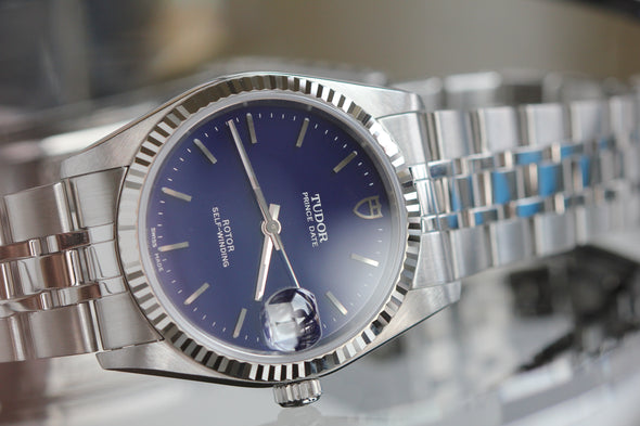 Tudor Prince Date 74034 Blue dial Watch