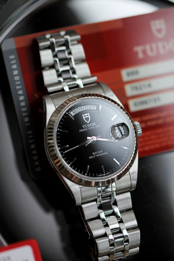 Tudor Prince Day-Date 76214 Black Dial Watch 2014 Full-Set