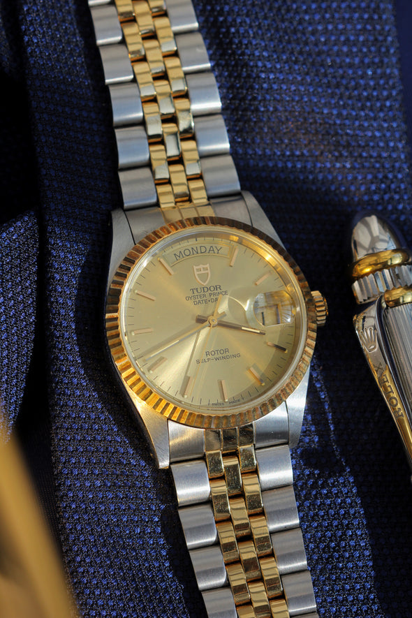 Tudor Oyster Prince Date-Day Champagne Dial Watch