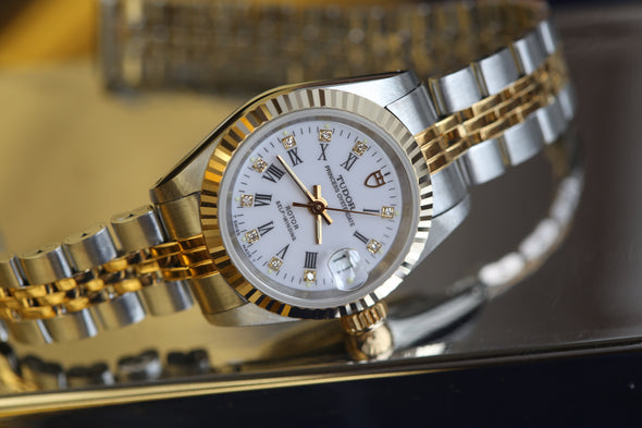 Tudor Princess White Roman Dial Watch Full-Set