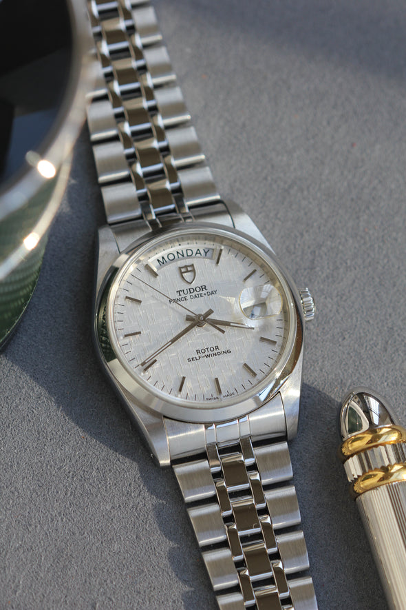 Tudor Prince Date-Day 76200 Linen Dial watch