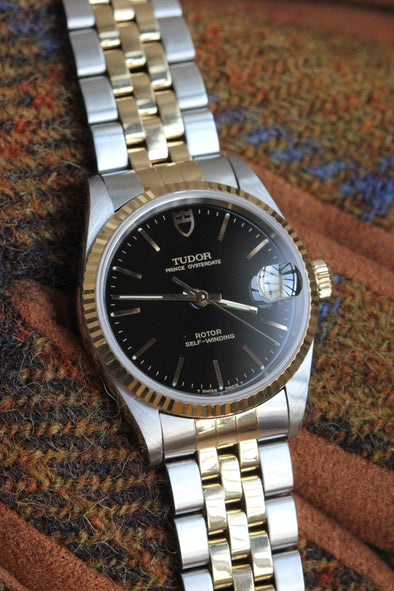 Tudor Oyster Date Black Dial Watch