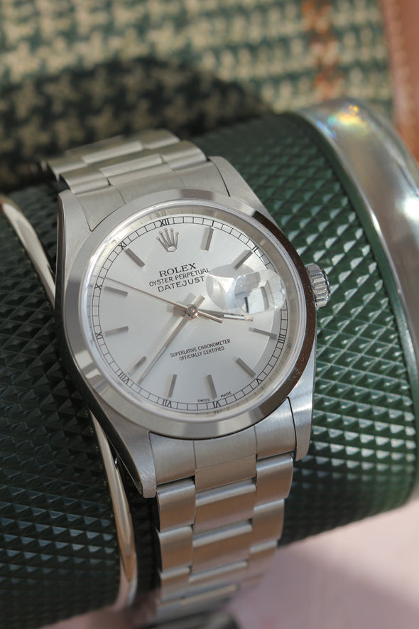 Rolex Datejust Silver Dial Watch Full-Set