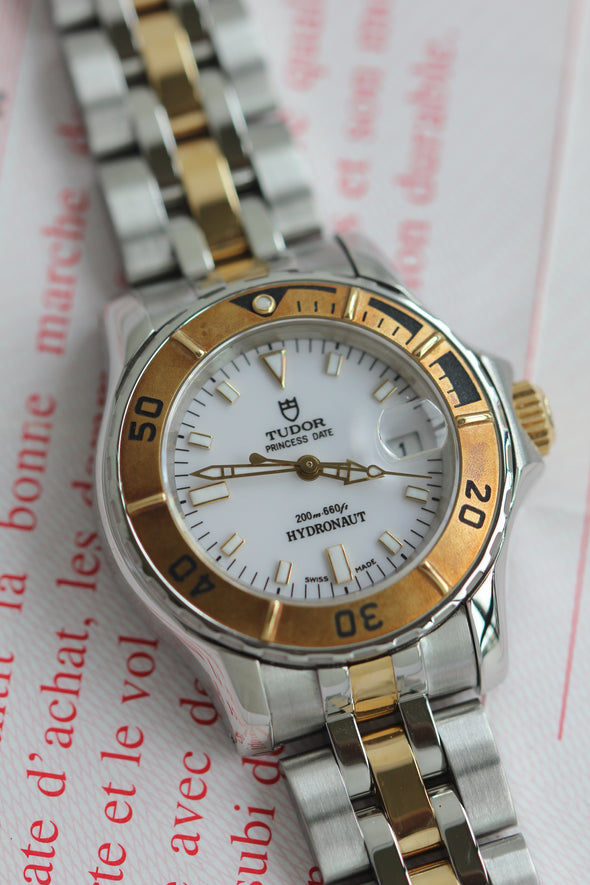 Tudor Hydronaut White Dial Watch Full-Set Ref: 99093P