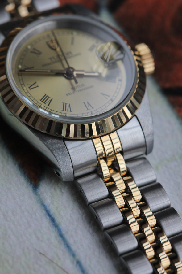 Tudor Princess  OysterDate Champagne Roman Dial Full-Set