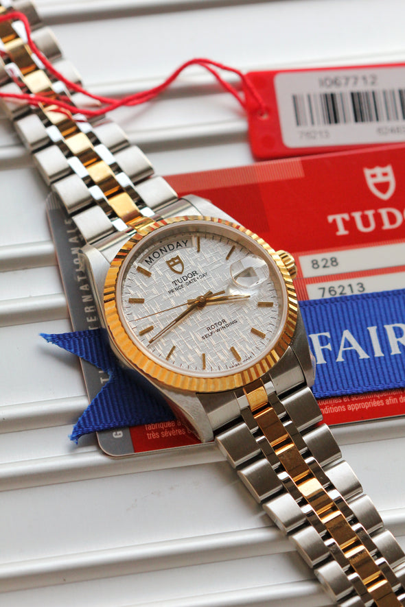 Tudor Prince Date-Day White Linen Dial watch Full-set