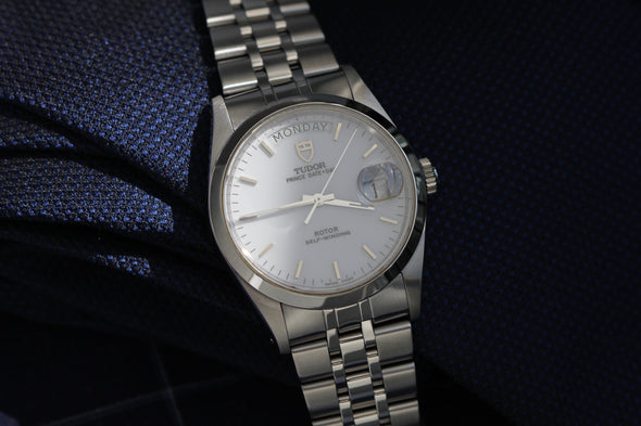 Tudor Prince Date-Day 76200 White Dial Watch