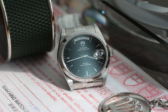 Tudor Prince Date-Day Black Dial Watch