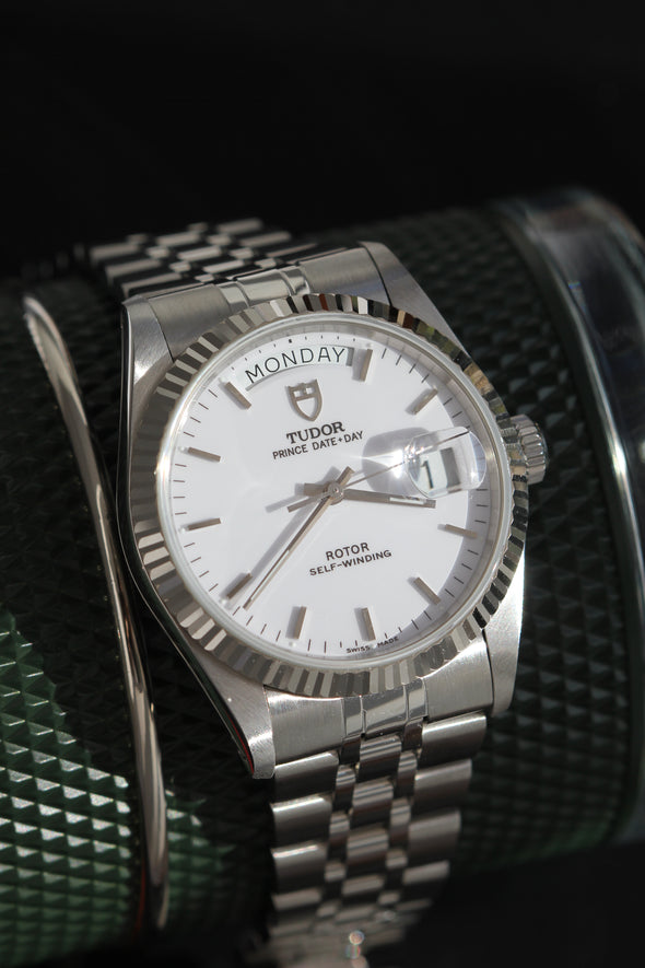 Tudor Prince Date-Day 76214 White Dial Watch