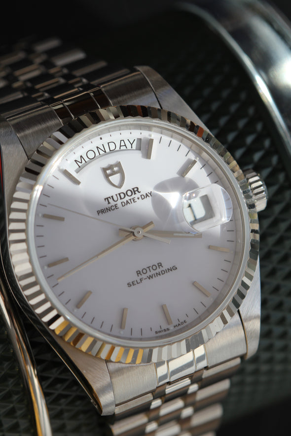 Tudor Prince Date-Day 76214 White Dial Watch