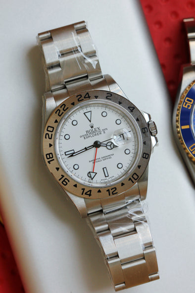 Rolex GMT Explorer II White Dial Watch Full-Set